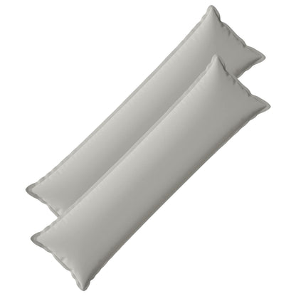 vidaXL Cushion with Pillow HOUTEN 2 pcs Grey Polyester