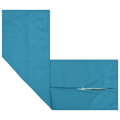 vidaXL Cushion with Pillow HOUTEN Light Blue 40 x 145 cm Polyester