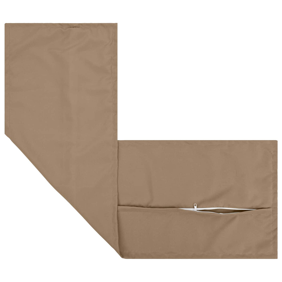 vidaXL Cushion with Pillow HOUTEN 2 pcs Taupe Polyester