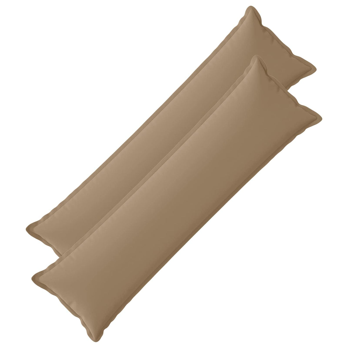 vidaXL Cushion with Pillow HOUTEN 2 pcs Taupe Polyester