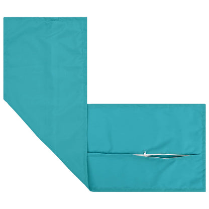 vidaXL Cushion with Pillow HOUTEN Turquoise 40 x 145 cm Polyester