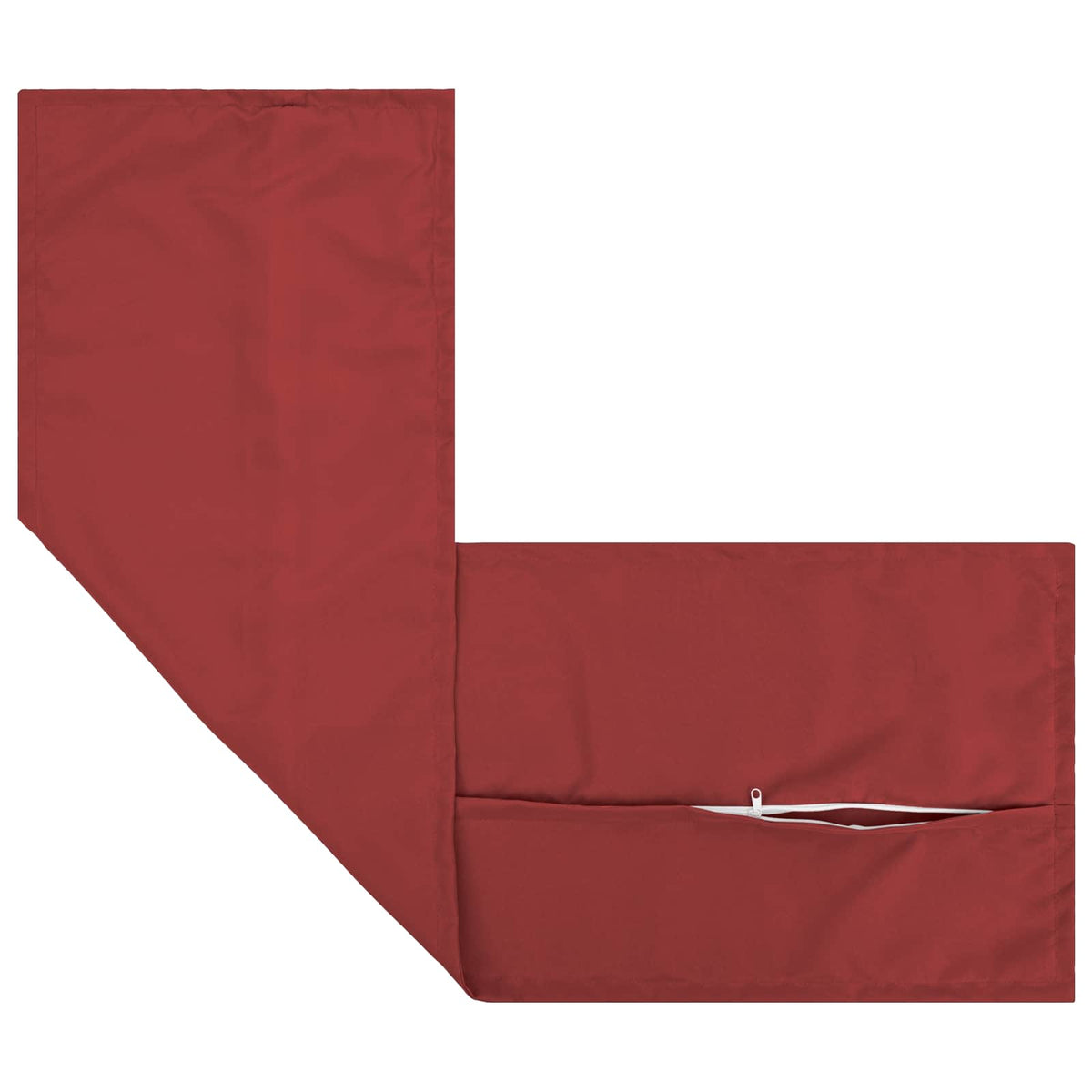 vidaXL Cushion with Pillow HOUTEN Wine Red 40 x 145 cm Polyester