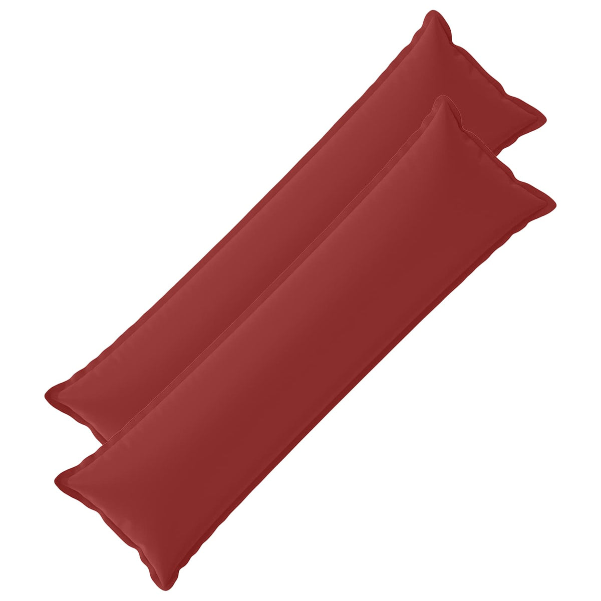 vidaXL Cushion with Pillow HOUTEN 2 pcs Wine Red Polyester