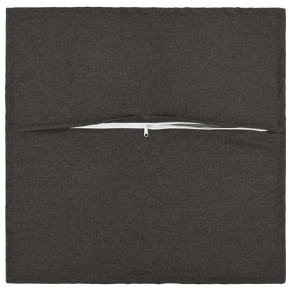 vidaXL Cushion with Pillow HOUTEN 6 pcs Dark Grey Faux Linen