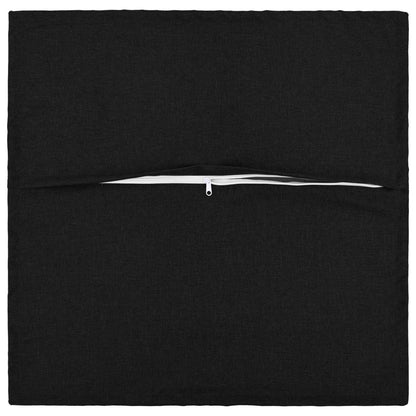 vidaXL Cushion with Pillow HOUTEN 6 pcs Black Faux Linen
