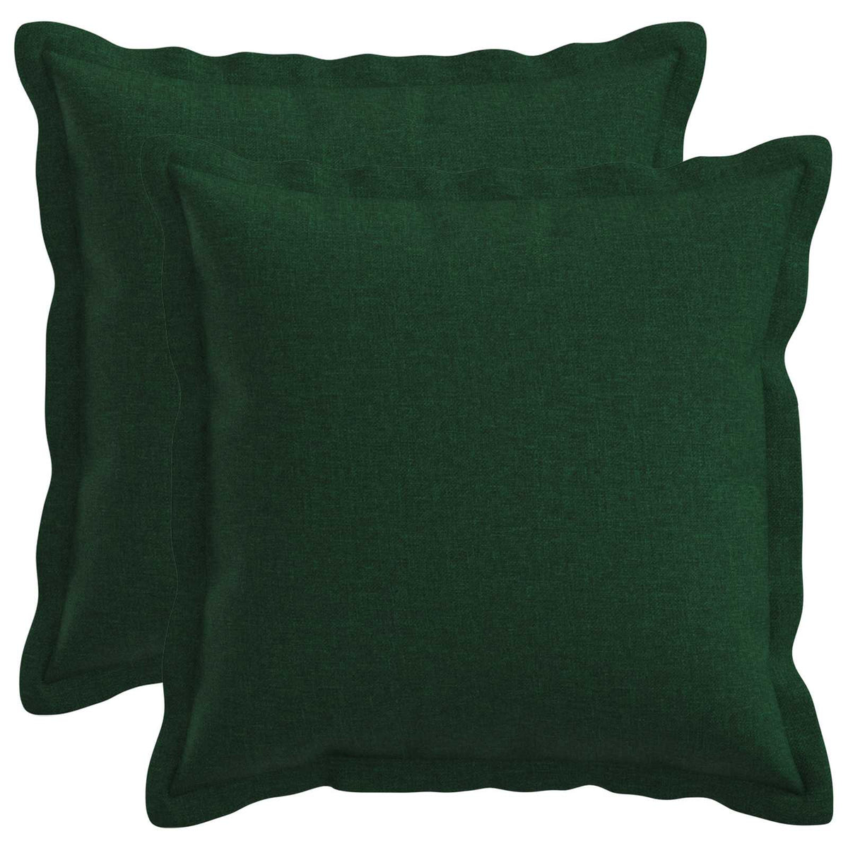 vidaXL Cushion with Pillow HOUTEN 2 pcs Dark Green Faux Linen