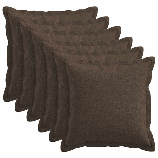 vidaXL Cushion with Pillow HOUTEN 6 pcs Taupe Faux Linen