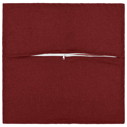 vidaXL Cushion with Pillow HOUTEN 6 pcs Wine Red Faux Linen