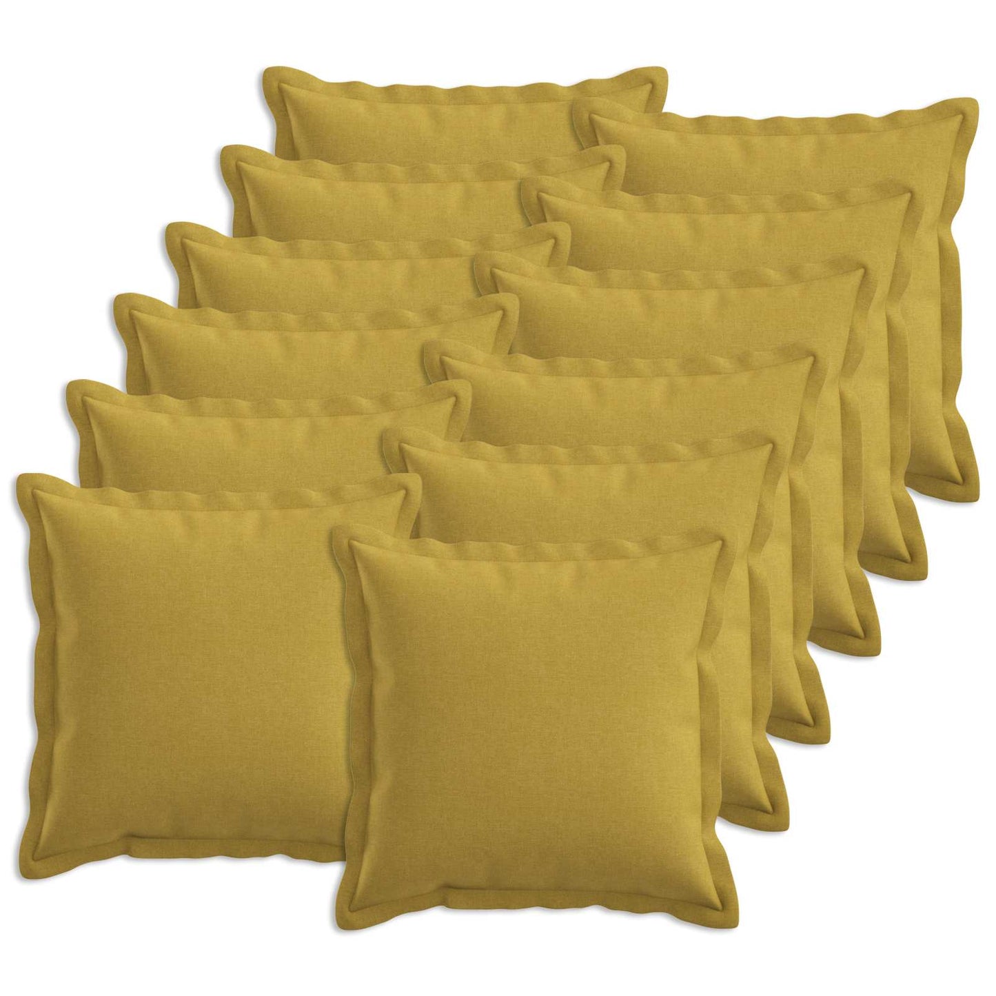 vidaXL Cushion with Pillow HOUTEN 12 pcs Light Green Faux Linen