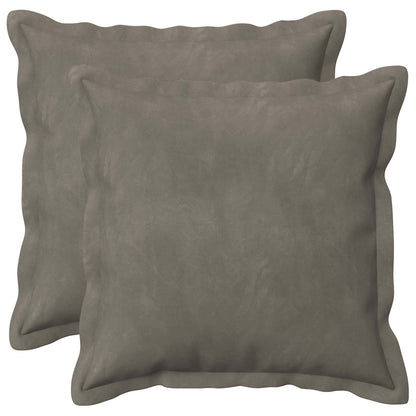 vidaXL Cushion with Pillow HOUTEN 2 pcs Light Grey Velvet