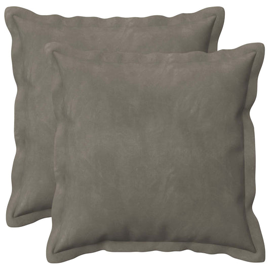 vidaXL Cushion with Pillow HOUTEN 2 pcs Light Grey Velvet
