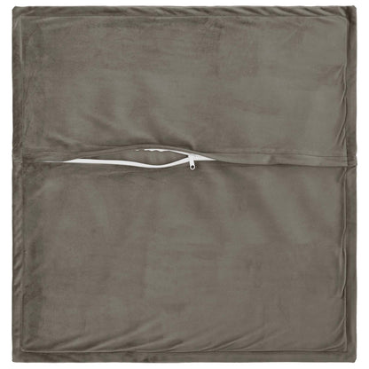 vidaXL Cushion with Pillow HOUTEN 6 pcs Light Grey Velvet