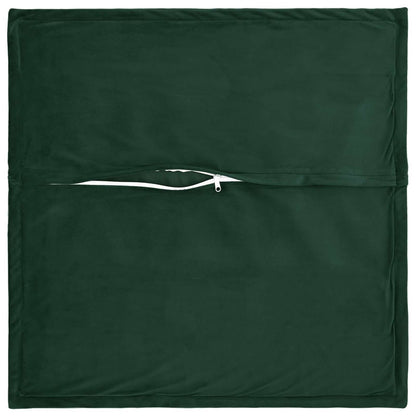 vidaXL Cushion with Pillow HOUTEN 2 pcs Dark Green Velvet