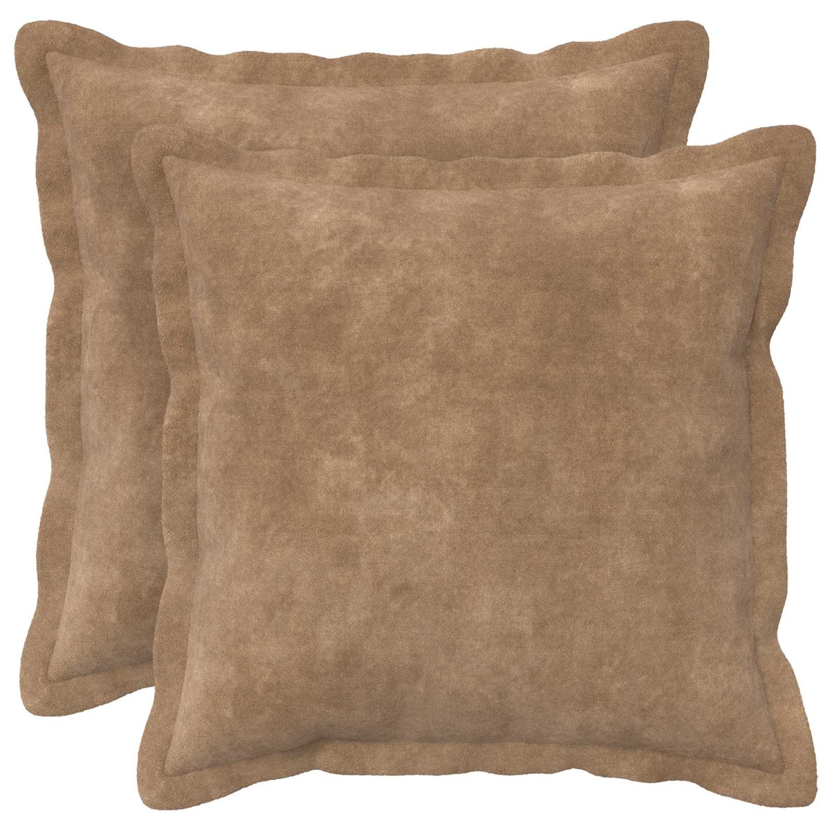 vidaXL Cushion with Pillow HOUTEN 2 pcs Taupe Microfiber Fleece
