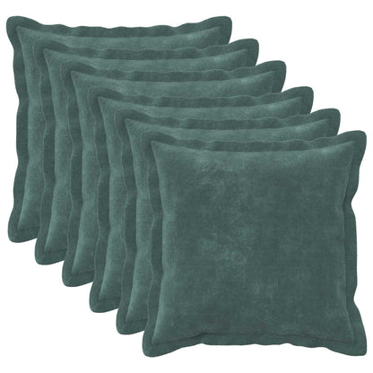 vidaXL Cushion with Pillow HOUTEN 6 pcs Sea Blue Microfiber Fleece