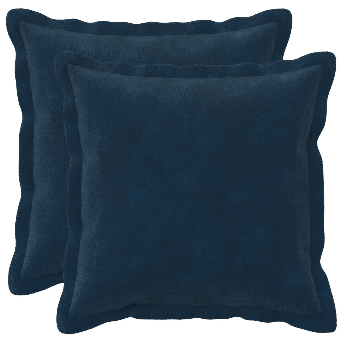 vidaXL Cushion with Pillow HOUTEN 2 pcs Blue Microfiber Fleece