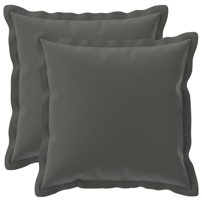 vidaXL Cushion with Pillow HOUTEN 2 pcs Anthracite Polyester