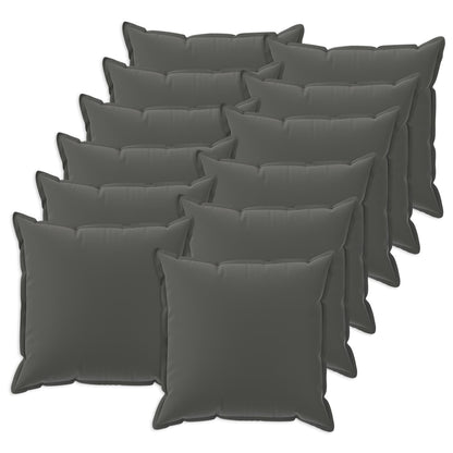 vidaXL Cushion with Pillow HOUTEN 12 pcs Anthracite Polyester