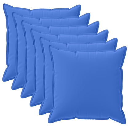 vidaXL Cushion with Pillow HOUTEN 6 pcs Royal Blue Polyester