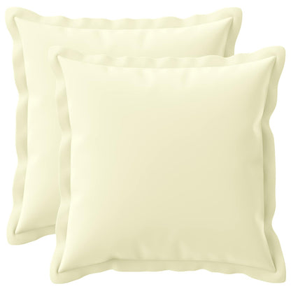 vidaXL Cushion with Pillow HOUTEN 2 pcs Cream Polyester