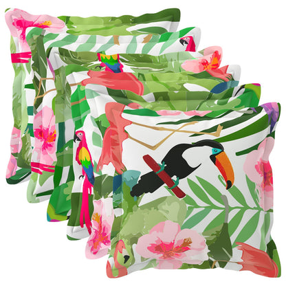 vidaXL Cushion with Pillow HOUTEN 6 pcs Multicolour Polyester