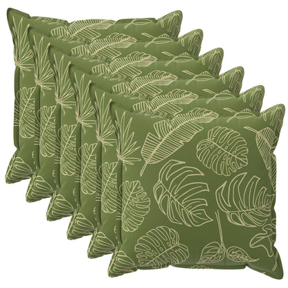 vidaXL Cushion Leaf with Pillow HOUTEN 6 pcs Leaf Design Polyester