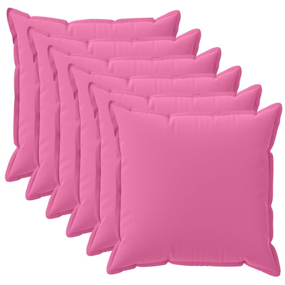 vidaXL Cushion with Pillow HOUTEN 6 pcs Pink Polyester