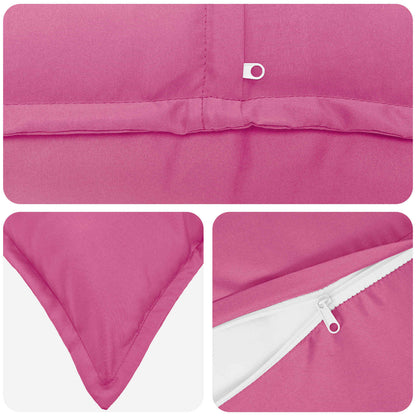 vidaXL Cushion with Pillow HOUTEN 12 pcs Pink Polyester