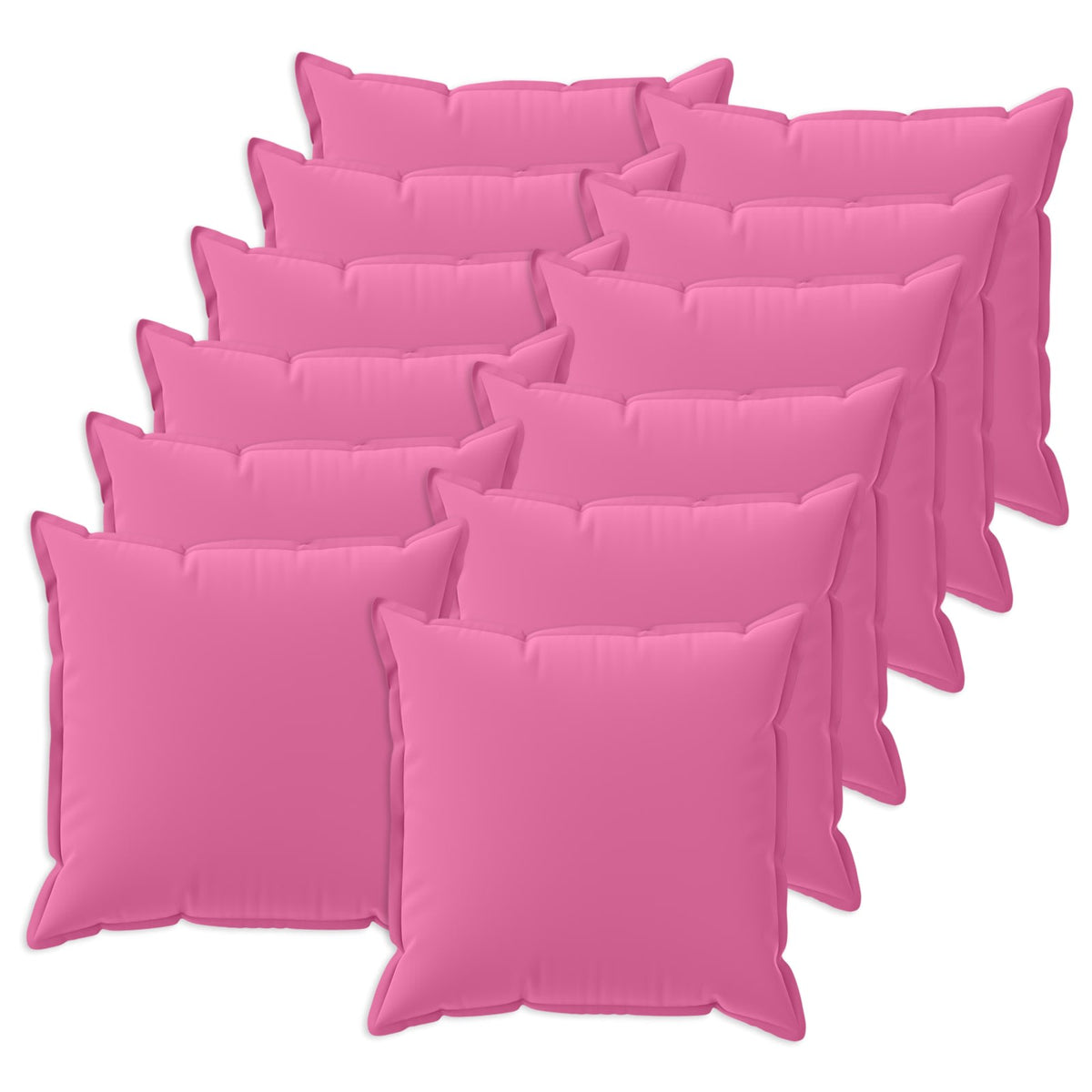 vidaXL Cushion with Pillow HOUTEN 12 pcs Pink Polyester