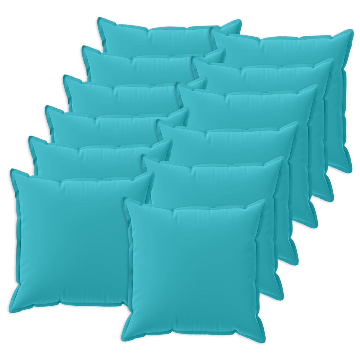 vidaXL Cushion with Pillow HOUTEN 12 pcs Turquoise Polyester