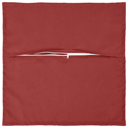 vidaXL Cushion with Pillow HOUTEN 6 pcs Wine Red Polyester