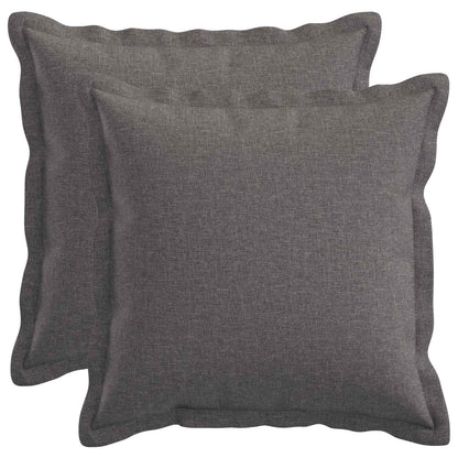 vidaXL Cushion with Pillow HOUTEN 2 pcs Light Grey Faux Linen