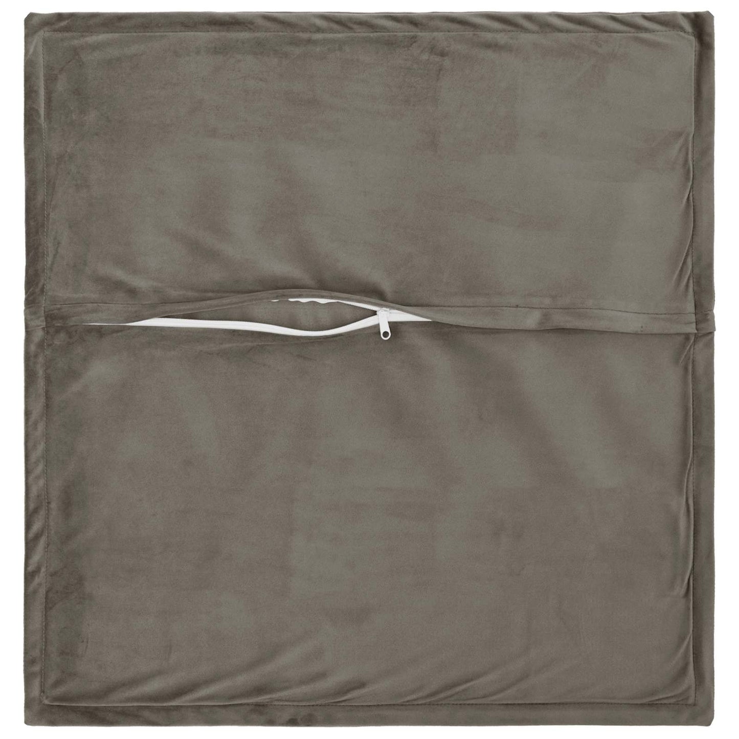 vidaXL Cushion with Pillow HOUTEN 2 pcs Light Grey Velvet
