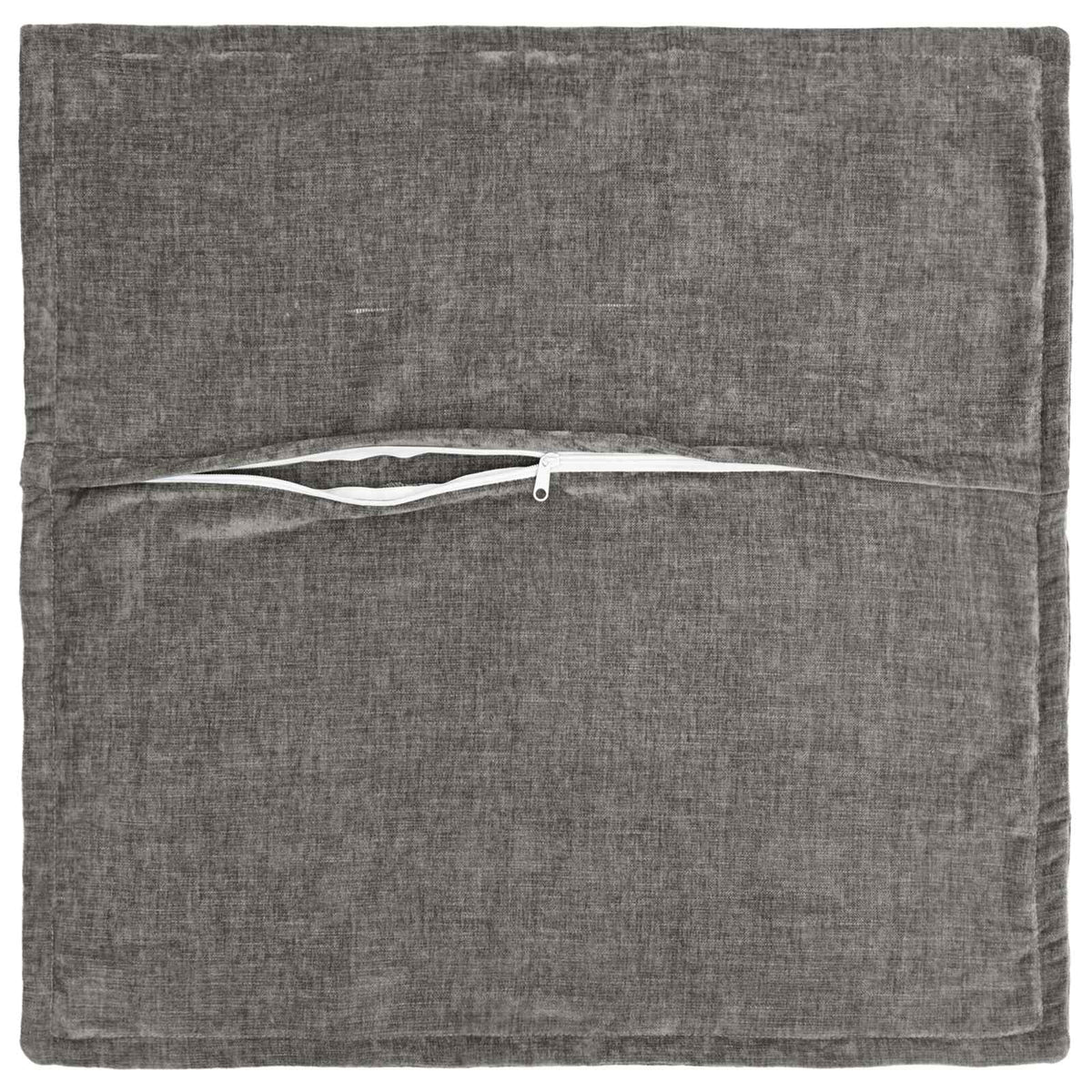 vidaXL Throw Pillow 2 pcs HOUTEN Dark Grey 50 x 50 cm Chenille Fabric