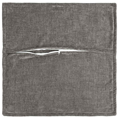 vidaXL Throw Pillow 2 pcs HOUTEN Dark Grey 50 x 50 cm Chenille Fabric