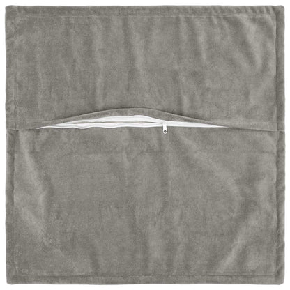 vidaXL Cushion with Pillow HOUTEN 6 pcs Light Grey Microfiber Fleece