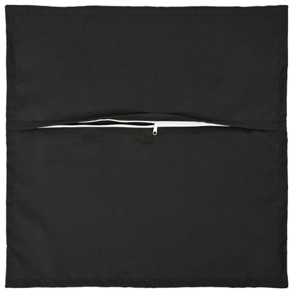 vidaXL Cushion with Pillow HOUTEN 2 pcs Black Polyester