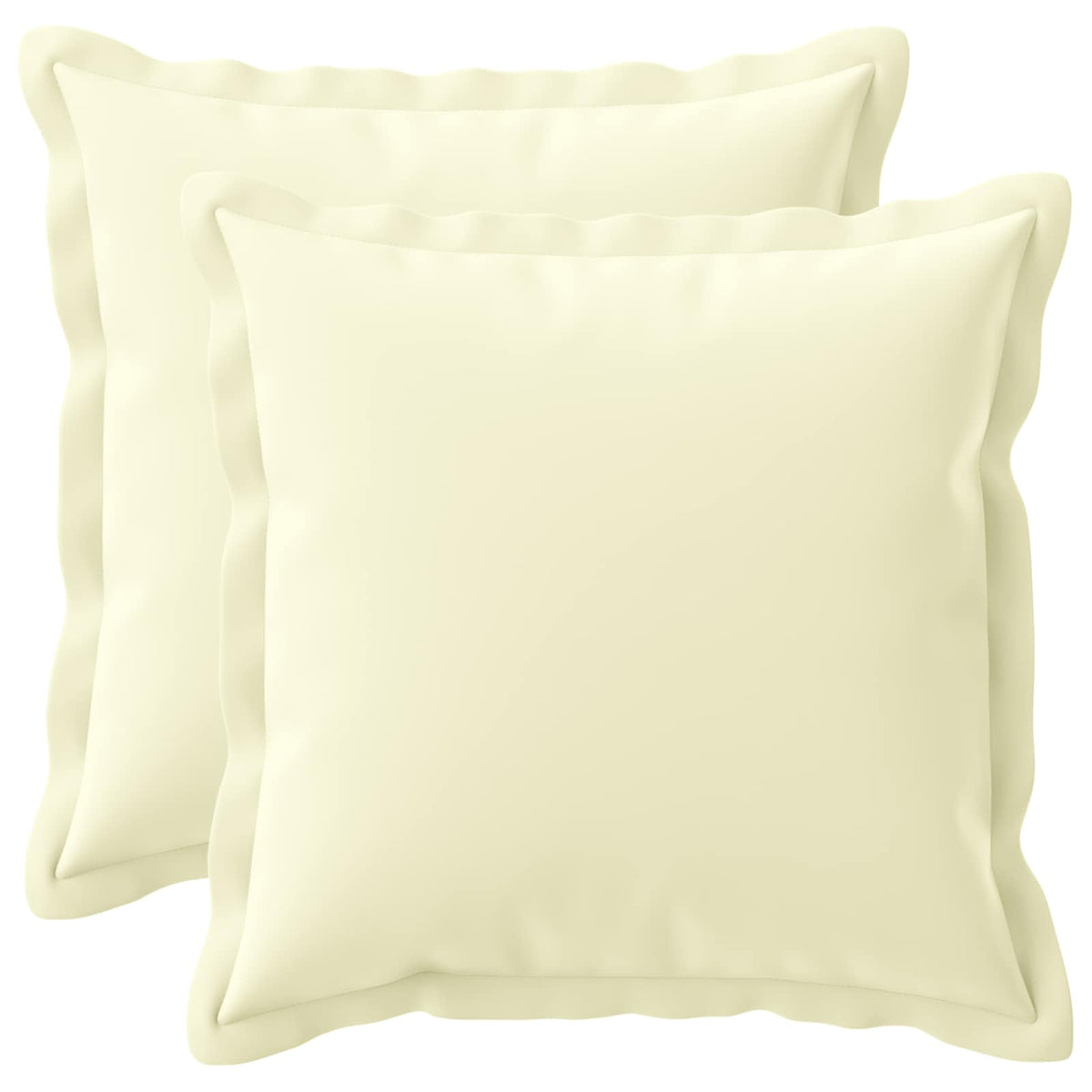 vidaXL Cushion with Pillow HOUTEN 2 pcs Cream Polyester