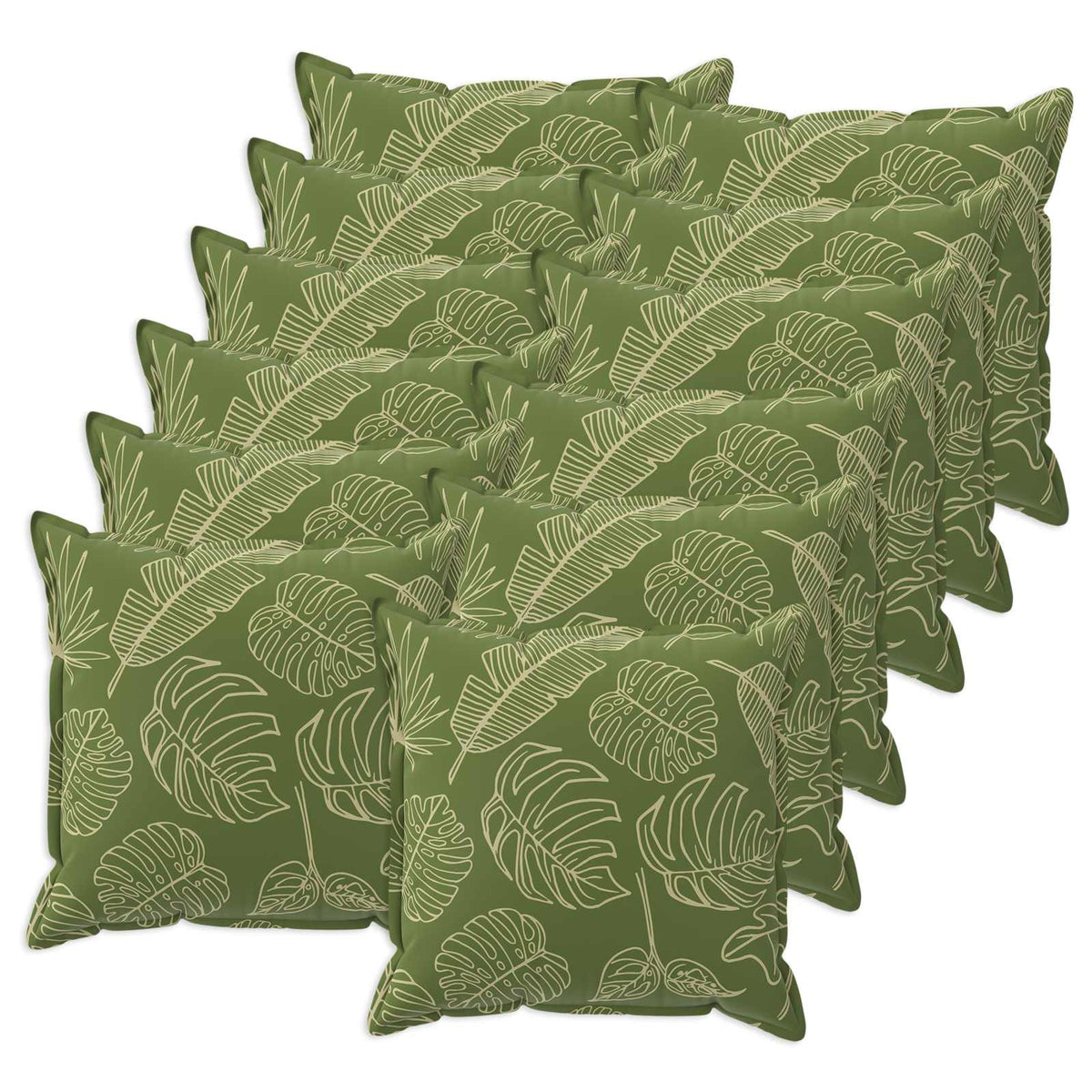 vidaXL Cushion Leaf with Pillow HOUTEN 12 pcs Leaf Design Polyester