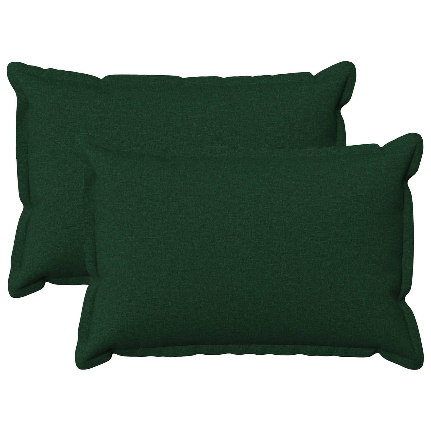 vidaXL Cushion with Pillow HOUTEN 2 pcs Dark Green Faux Linen