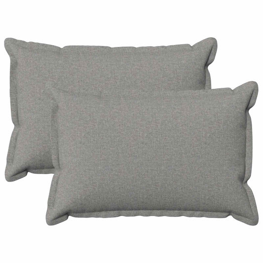 vidaXL Cushion with Pillow HOUTEN 2 pcs Cloud Grey Faux Linen