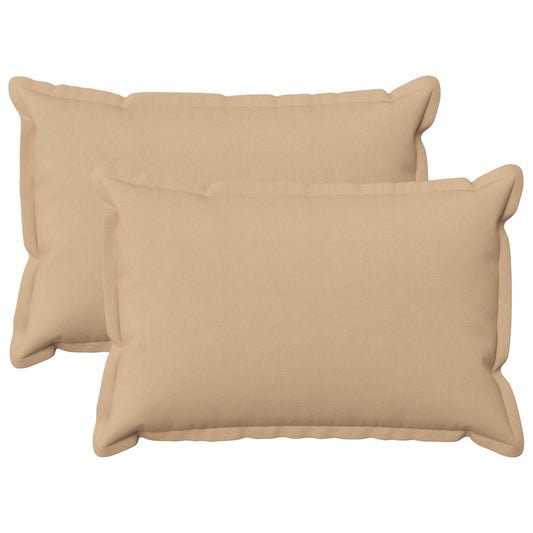 vidaXL Cushion with Pillow HOUTEN 2 pcs Cream Faux Linen