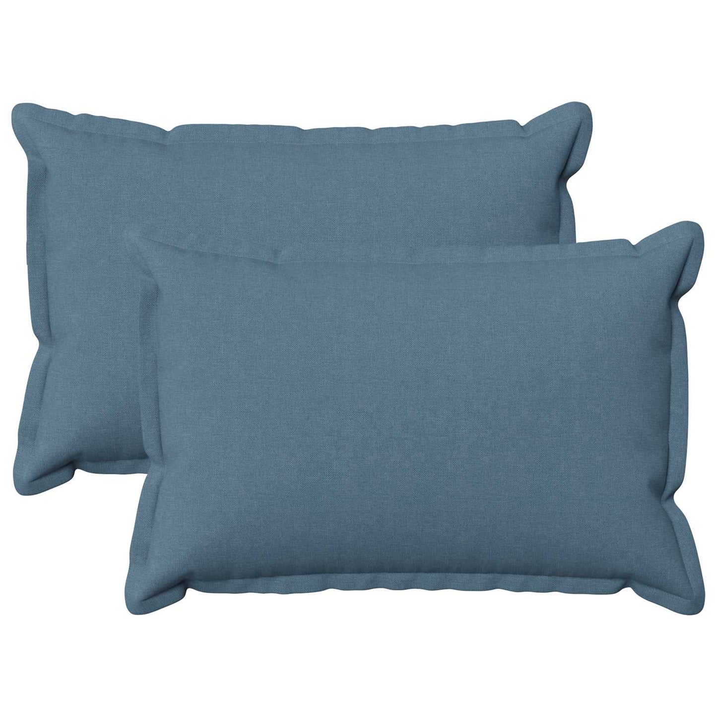 vidaXL Cushion with Pillow HOUTEN 2 pcs Jeans Blue Faux Linen