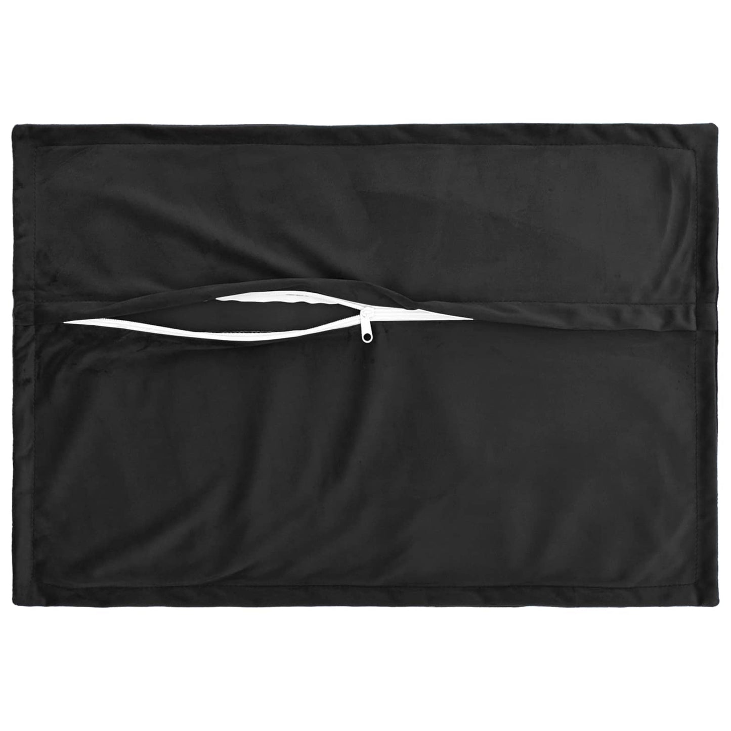vidaXL Cushion with Pillow HOUTEN 2 pcs Black Velvet