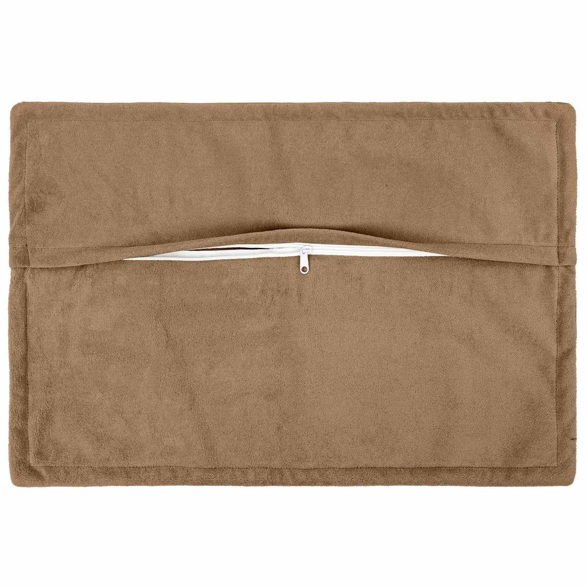 vidaXL Cushion with Pillow HOUTEN 2 pcs Taupe Microfiber Fleece