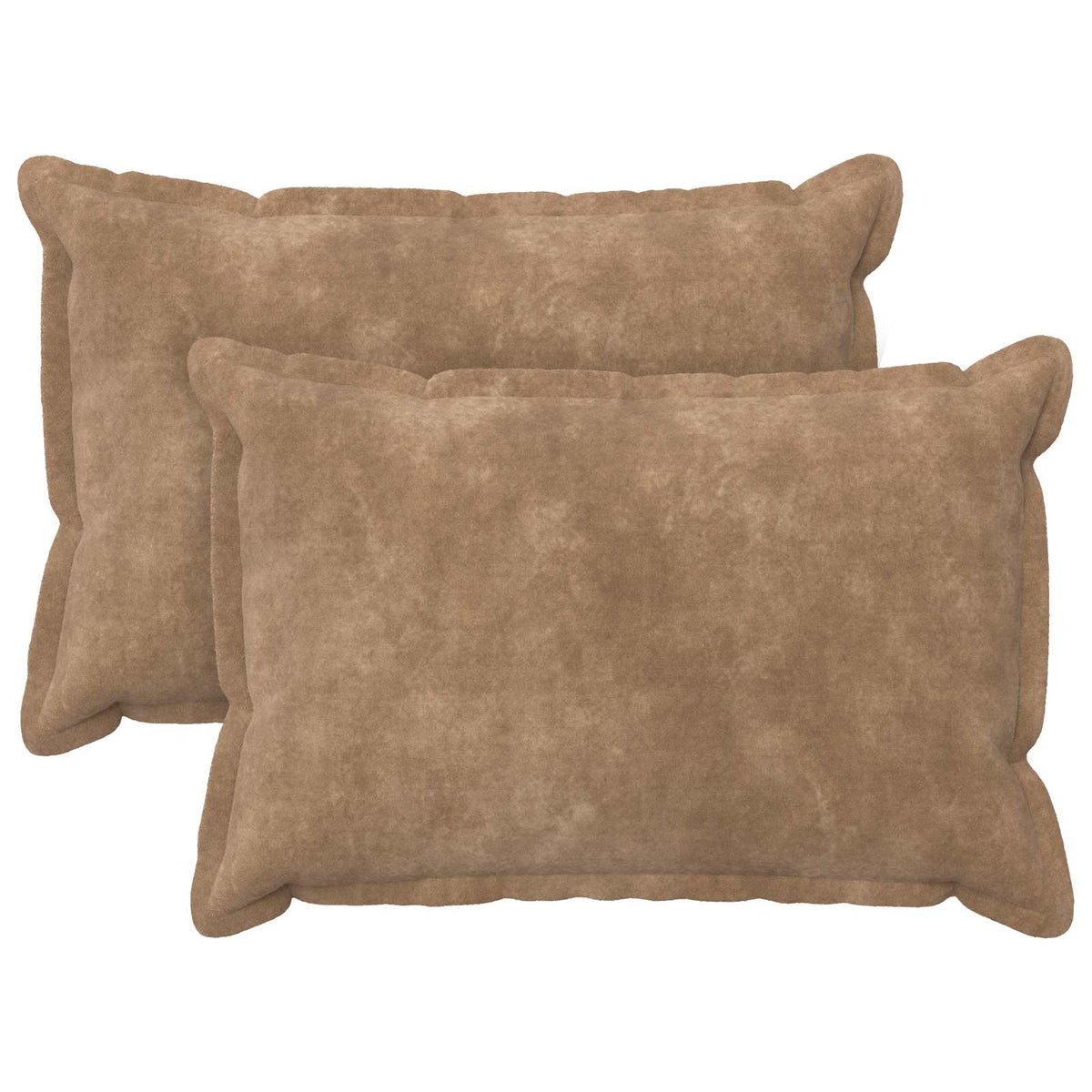 vidaXL Cushion with Pillow HOUTEN 2 pcs Taupe Microfiber Fleece