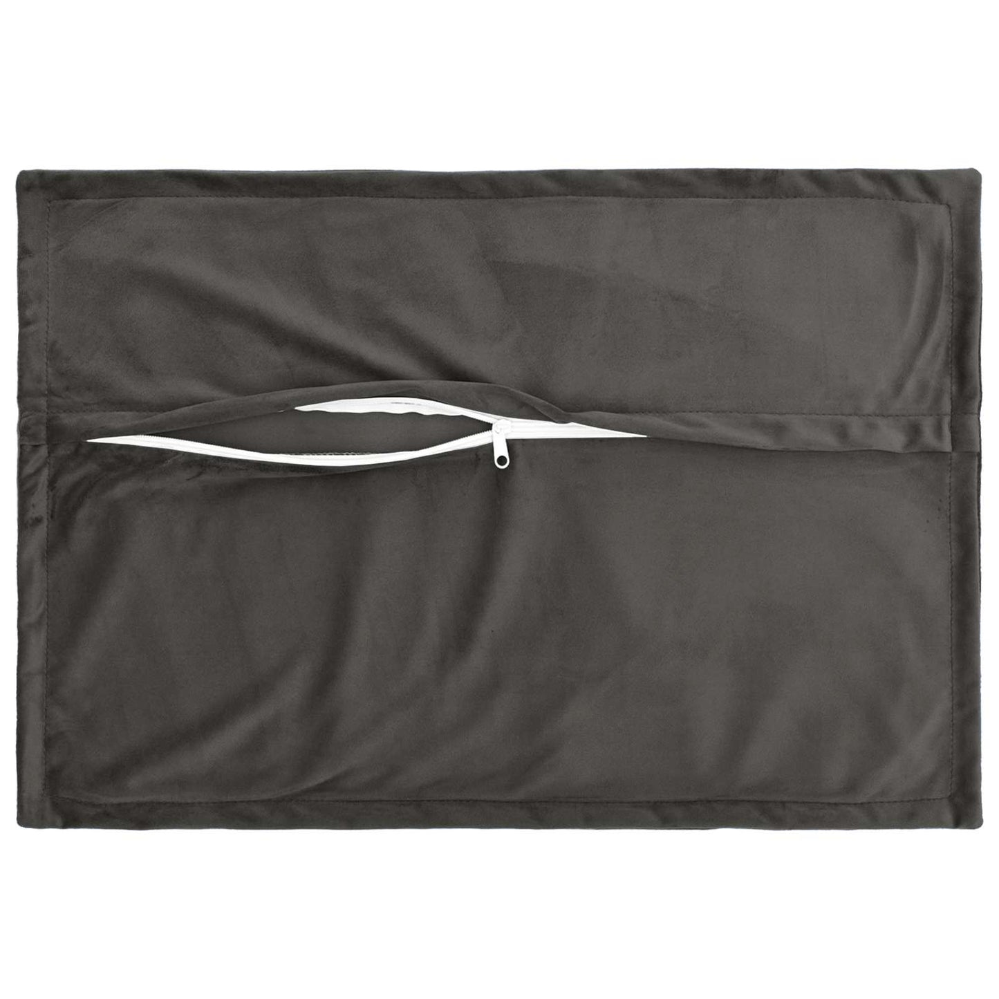 vidaXL Cushion with Pillow HOUTEN 2 pcs Dark Grey Velvet