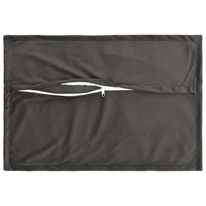 vidaXL Cushion with Pillow HOUTEN 2 pcs Dark Grey Velvet