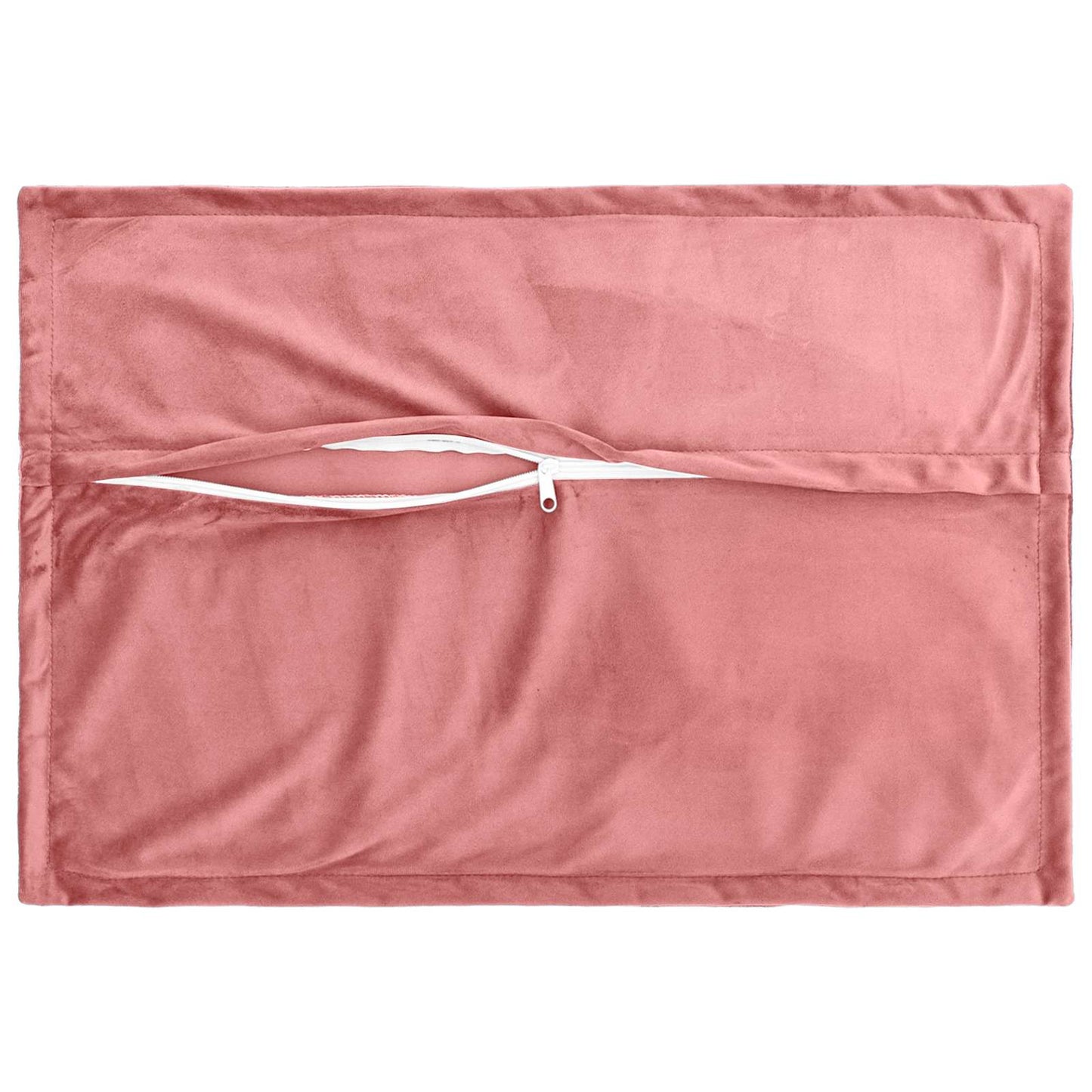vidaXL Cushion with Pillow HOUTEN 2 pcs Pink Velvet
