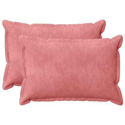 vidaXL Cushion with Pillow HOUTEN 2 pcs Pink Velvet